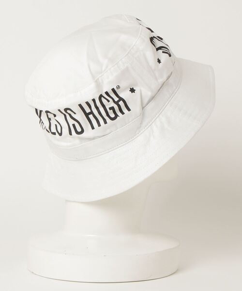 MAGIC STICK（マジックスティック）の「MAGIC STICK / マジックスティック：BW BUCKET HAT "S.I.H"：15SS-MS-033[WAX]（ハット・メンズ・ホワイト・M）」の2枚目の写真