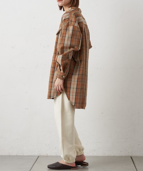 CIAOPANIC TYPY(チャオパニックティピー)の「スウェードライク裏毛スウェットパンツ(スウェットパンツ・レディース・チャコールグレー/アイボリー/ライトグレー・ONE SIZE)」の9枚目の写真