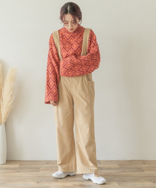 ITEMS URBANRESEARCH（アイテムズ アーバンリサーチ）の「ラーベンアミハイネックニット（ニット/セーター・レディース・ボルドー/ベージュ/ブラック・FREE）」の9枚目の写真