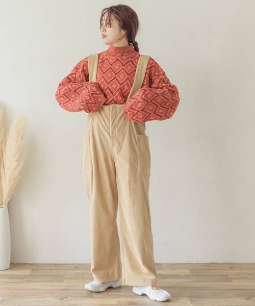 ITEMS URBANRESEARCH（アイテムズ アーバンリサーチ）の「ラーベンアミハイネックニット（ニット/セーター・レディース・ボルドー/ベージュ/ブラック・FREE）」の10枚目の写真