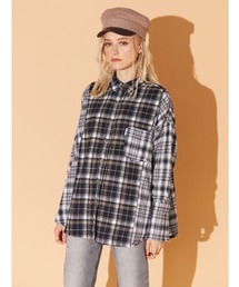 ALEXIA STAM | Plaid Oversized Shirt/プレイドオーバーサイズシャツ(シャツ/ブラウス)