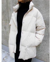 MLI'A | スタンドダウンジャケット／オーバーサイズコート(ダウンジャケット/コート)