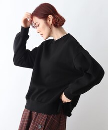 DRESKIP | 裏起毛クル-ネックプルオーバー【藤本美貴さん着用商品】(スウェット)