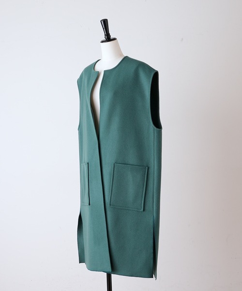 BEARDSLEY（ビアズリー）の「ウール刺繍羽織（その他アウター・レディース・グリーン・FREE）」の4枚目の写真