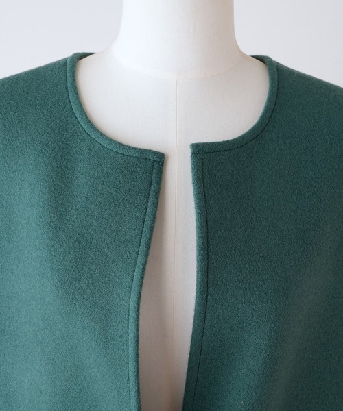 BEARDSLEY（ビアズリー）の「ウール刺繍羽織（その他アウター・レディース・グリーン・FREE）」の6枚目の写真