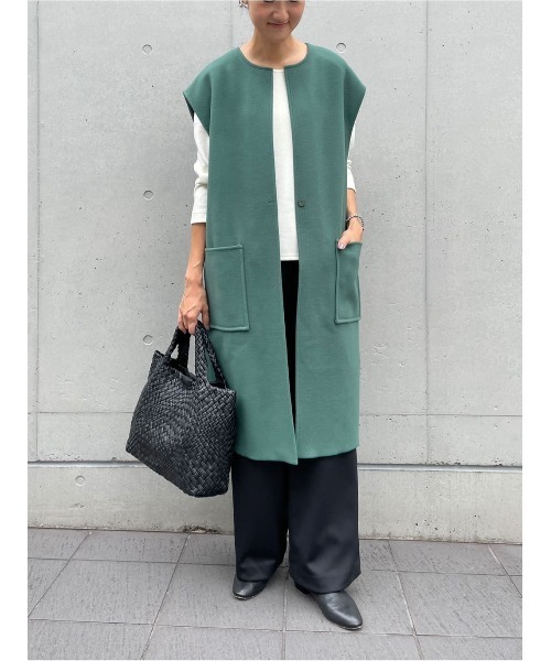 BEARDSLEY（ビアズリー）の「ウール刺繍羽織（その他アウター・レディース・グリーン・FREE）」の12枚目の写真