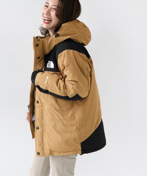 【サンサンサン】ノースフェイス　ダウンコート　ミドル丈　ブラック×ブラウン THE NORTH FACE（ザノースフェイス）｜レディースのダウン