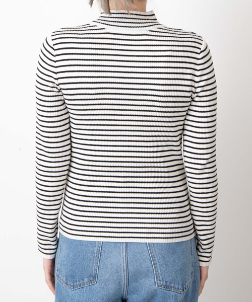 WEGO（ウィゴー）の「WEGO/リブハイネックニット（ニット/セーター・レディース・ブラック/オフホワイト/ホワイト系その他5/その他1・FREE）」の11枚目の写真