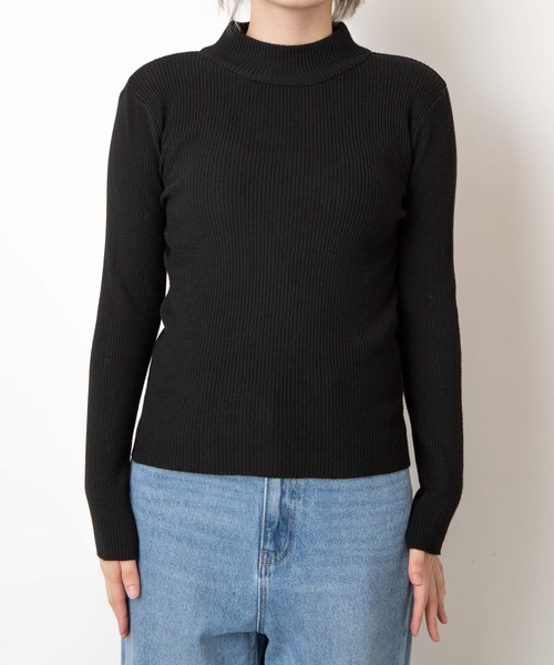 WEGO（ウィゴー）の「WEGO/リブハイネックニット（ニット/セーター・レディース・ブラック/オフホワイト/ホワイト系その他5/その他1・FREE）」の8枚目の写真