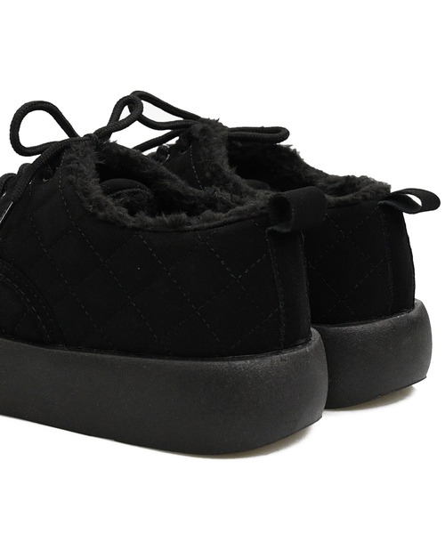 NOFALL（ノーフォール）の「キルティングボアレースアップスニーカー（スニーカー・レディース・ブラック/ベージュ・LL/3L/S/M/L）」の21枚目の写真