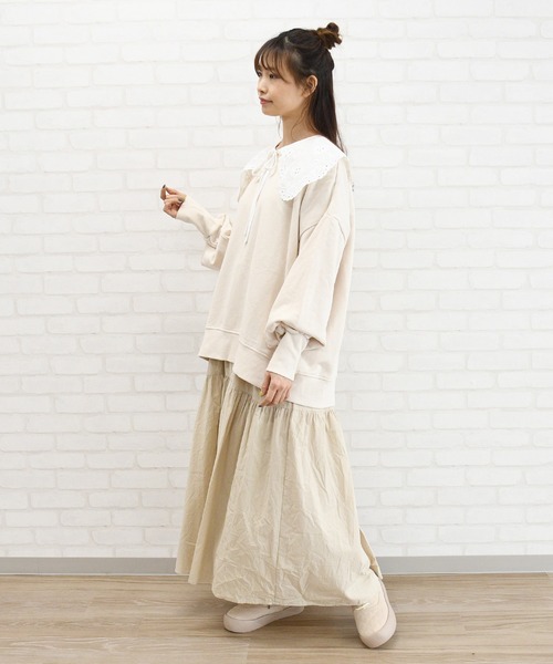 NOFALL（ノーフォール）の「キルティングボアレースアップスニーカー（スニーカー・レディース・ブラック/ベージュ・LL/3L/S/M/L）」の11枚目の写真