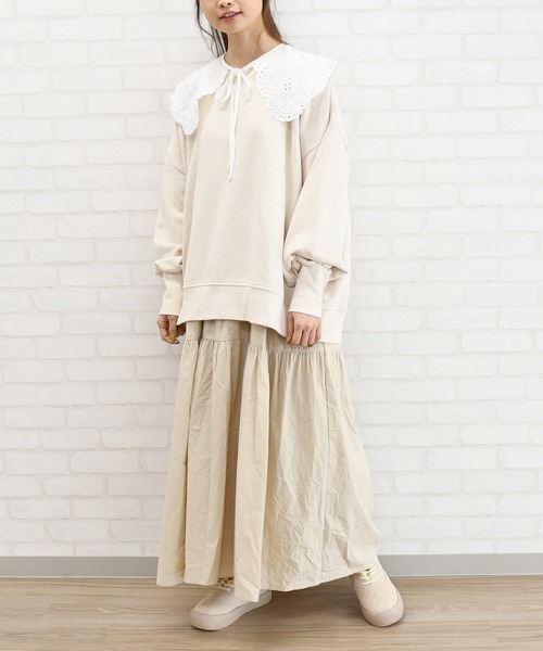 NOFALL（ノーフォール）の「キルティングボアレースアップスニーカー（スニーカー・レディース・ブラック/ベージュ・LL/3L/S/M/L）」の10枚目の写真