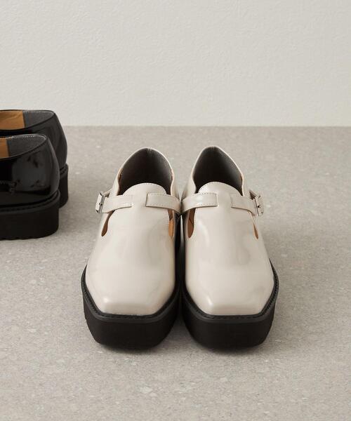 CITEN（シテン）の「＜CITEN（シテン）＞トラックソール Tストラップ シューズ（その他シューズ・レディース・ブラック/オフホワイト・M/L/S）」の2枚目の写真