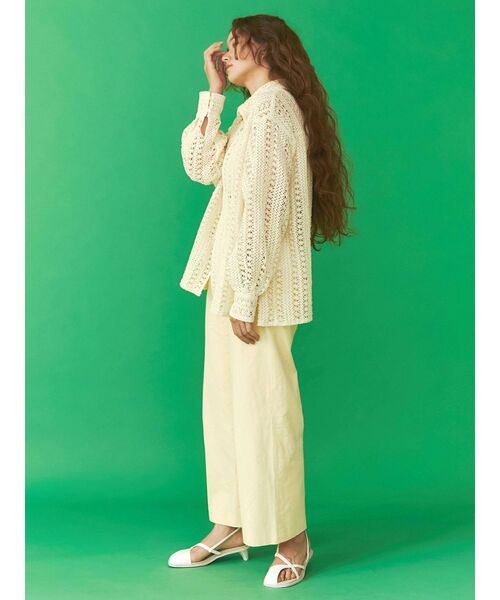 Ungrid(アングリッド)の「レースルーズシャツ(シャツ/ブラウス・レディース・オフホワイト/イエロー・FREE)」の13枚目の写真