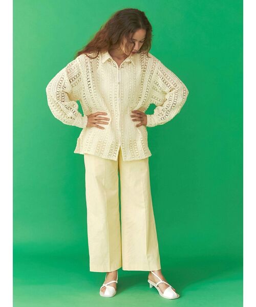 Ungrid(アングリッド)の「レースルーズシャツ(シャツ/ブラウス・レディース・オフホワイト/イエロー・FREE)」の15枚目の写真