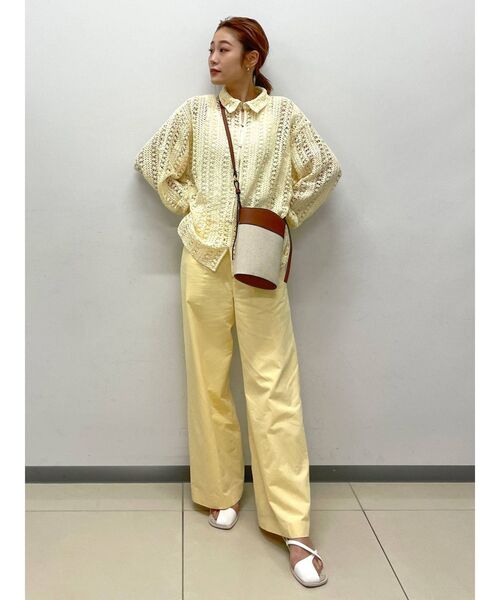 Ungrid(アングリッド)の「レースルーズシャツ(シャツ/ブラウス・レディース・オフホワイト/イエロー・FREE)」の17枚目の写真