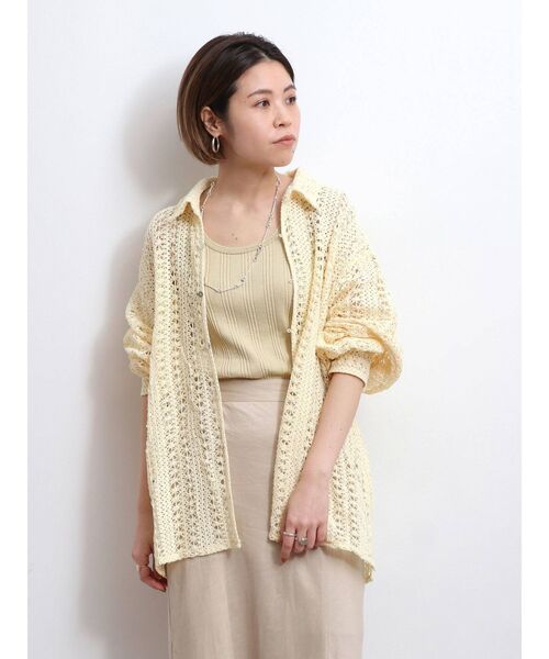 Ungrid(アングリッド)の「レースルーズシャツ(シャツ/ブラウス・レディース・オフホワイト/イエロー・FREE)」の22枚目の写真