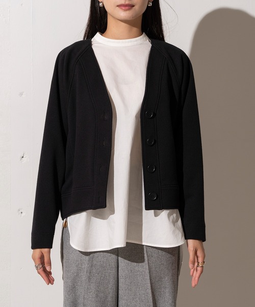 ブークレニットカーディガン（シャツ/ブラウス）｜EUCLAID