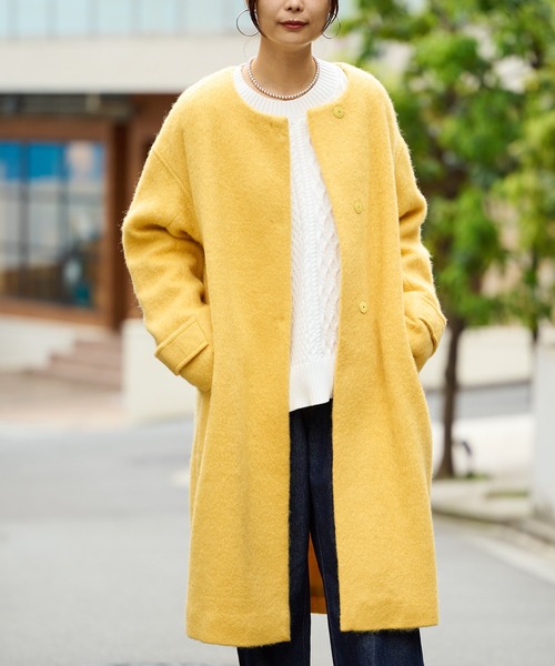 BONbazaar（ボンバザール）の「《ケーブル編み好きな方は喉から手が出るほど欲しい！》POLYケーブルニット（ニット/セーター・レディース・ホワイト/ライトグレー/イエロー系・FREE）」の12枚目の写真