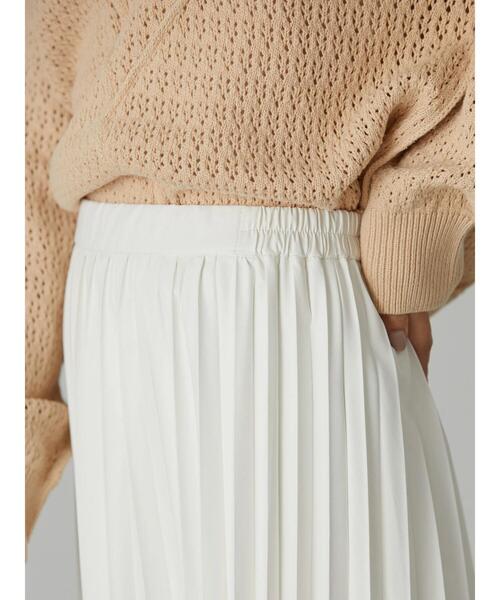 AMERICAN HOLIC（アメリカンホリック）の「フェイクレザープリーツスカート（スカート・レディース・ブラック/オフホワイト/キャメル/カーキ・S/L/M）」の20枚目の写真