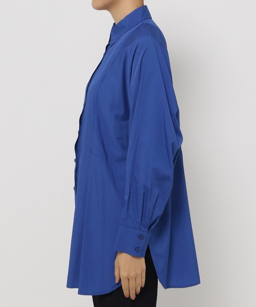 PAGEBOY（ページボーイ）の「ナイロンロングシャツ（シャツ/ブラウス・レディース・グリーン/オフホワイト/ブルー/ブラック/グレイッシュベージュ・FREE）」の22枚目の写真