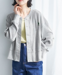 U.S. POLO ASSN.（ユーエスポロアッスン）の「U.S. POLO ASSN./ユーエスポロアッスン 別注 ワンポイント刺繍 ワッフルリングスナップカーディガン（カーディガン/ボレロ・グレー系）」