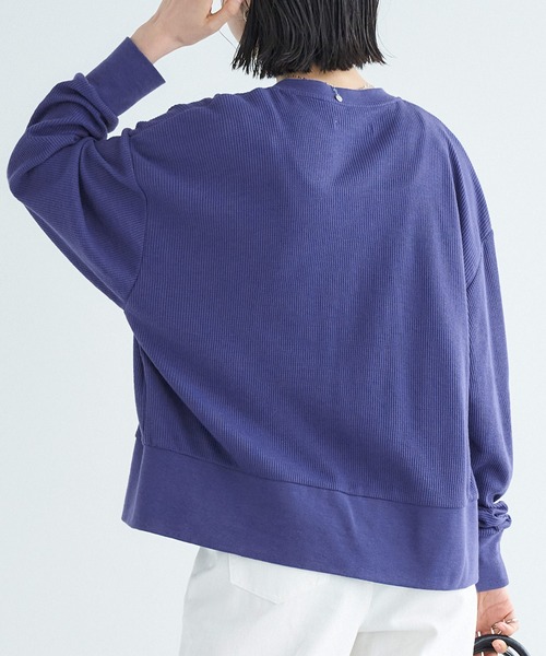 U.S.POLOASSN./ユーエスポロアッスン別注ワンポイント刺繍ワッフルリングスナップカーディガン