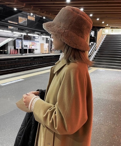 yello 20AW　エコファーコート＋ハット エコファーバケットハット（ハット）｜COLOR TOKYO ACCESSORIES