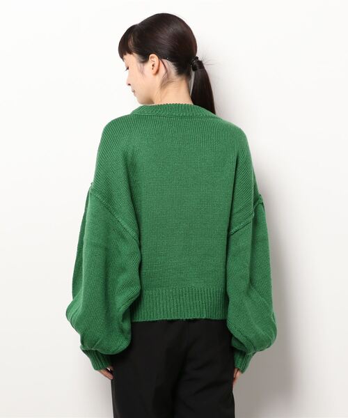 reca（レカ）の「５GG ボリュームスリーブ起毛ニット（ニット/セーター・レディース・オフホワイト/グリーン/ブルー/レッド・M）」の5枚目の写真