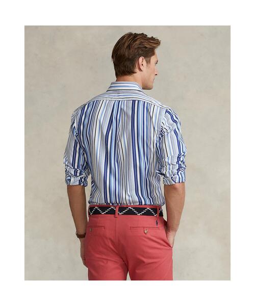 POLO RALPH LAUREN(ポロ ラルフ ローレン)の「カスタム フィット ストライプド ポプリン シャツ(シャツ/ブラウス・メンズ・ブルー・M/XL/L/S/XXL/XS)」の2枚目の写真