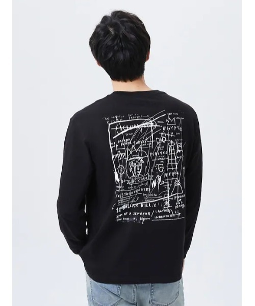 GAP(ギャップ)の「ジャン=ミシェル・バスキア Gap グラフィック 長袖tシャツ(Tシャツ/カットソー・メンズ・レッド/ブルー/イエロー/ホワイト/ブラック/グレー・XS/XL/S/M/L)」の3枚目の写真