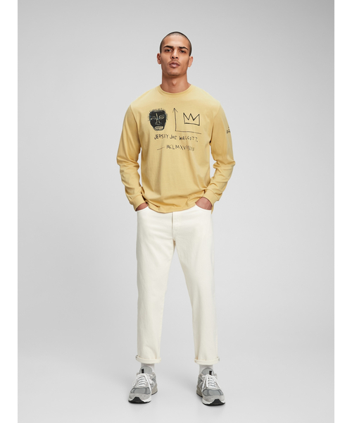 GAP(ギャップ)の「ジャン=ミシェル・バスキア Gap グラフィック 長袖tシャツ(Tシャツ/カットソー・メンズ・レッド/ブルー/イエロー/ホワイト/ブラック/グレー・XS/XL/S/M/L)」の10枚目の写真