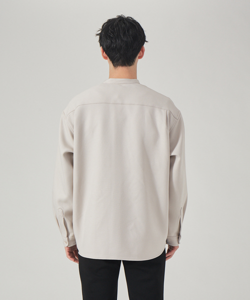 ABAHOUSE GRAY(アバハウスグレイ)の「バンドカラー シャツ ブルゾン(シャツ/ブラウス・メンズ・モカ/ダークグリーン/ブラック/グレイッシュベージュ・46/48)」の8枚目の写真