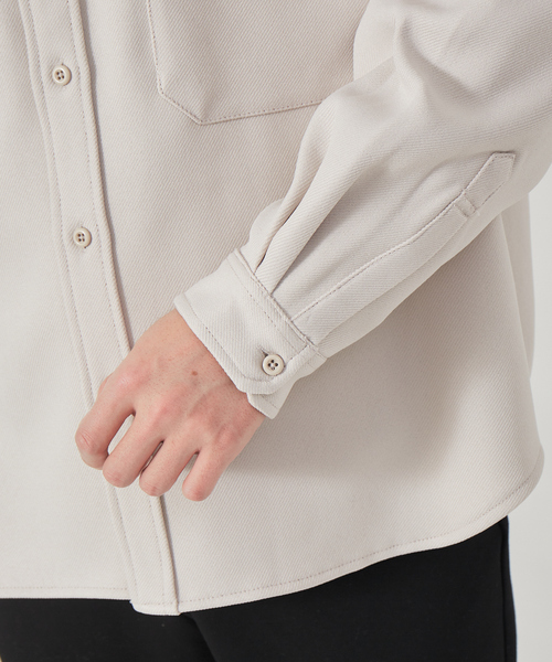 ABAHOUSE GRAY(アバハウスグレイ)の「バンドカラー シャツ ブルゾン(シャツ/ブラウス・メンズ・モカ/ダークグリーン/ブラック/グレイッシュベージュ・46/48)」の13枚目の写真