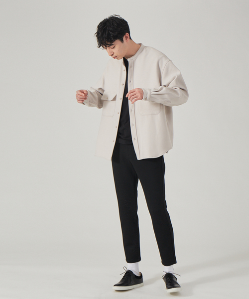 ABAHOUSE GRAY(アバハウスグレイ)の「バンドカラー シャツ ブルゾン(シャツ/ブラウス・メンズ・モカ/ダークグリーン/ブラック/グレイッシュベージュ・46/48)」の18枚目の写真