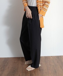 ストレッチツイル2タックストレートパンツ