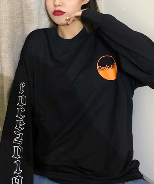 ALTROSE（アルトローズ）の「ロンT [ダークサイド]（Tシャツ/カットソー・レディース・ホワイト/ブラック・FREE）」の9枚目の写真