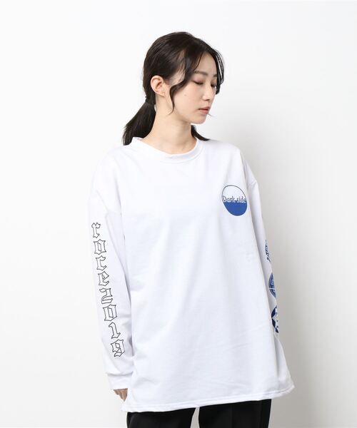 ALTROSE（アルトローズ）の「ロンT [ダークサイド]（Tシャツ/カットソー・レディース・ホワイト/ブラック・FREE）」の13枚目の写真
