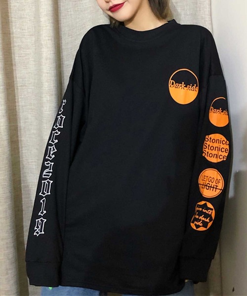ALTROSE（アルトローズ）の「ロンT [ダークサイド]（Tシャツ/カットソー・レディース・ホワイト/ブラック・FREE）」の15枚目の写真