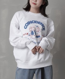 SPINNS | Crocodile&Pigイラストデザイン クルーネックスウェット(スウェット)