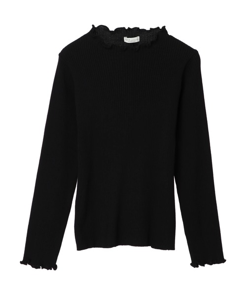 earth music&ecology(アースミュージックアンドエコロジー)の「ハイネックメローリブニットプルオーバー*(ニット/セーター・レディース・ブラック/オフホワイト/サックスブルー/ライトピンク・S/M)」の16枚目の写真