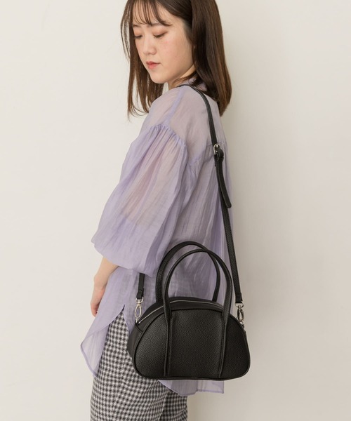 RODE SKO（ロデスコ）の「ラウンドミニバッグ（ショルダーバッグ・レディース・ブルー/ブラック/アイボリー・ONE）」の11枚目の写真