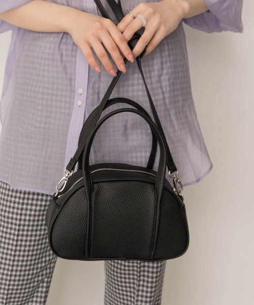 RODE SKO（ロデスコ）の「ラウンドミニバッグ（ショルダーバッグ・レディース・ブルー/ブラック/アイボリー・ONE）」の13枚目の写真