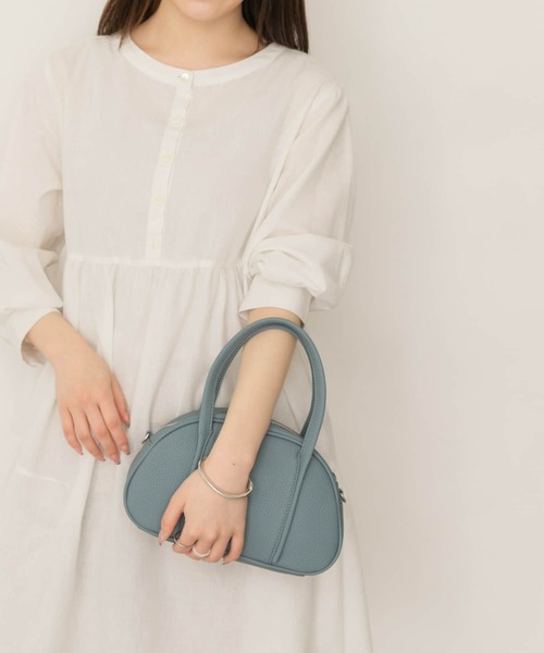 RODE SKO（ロデスコ）の「ラウンドミニバッグ（ショルダーバッグ・レディース・ブルー/ブラック/アイボリー・ONE）」の16枚目の写真