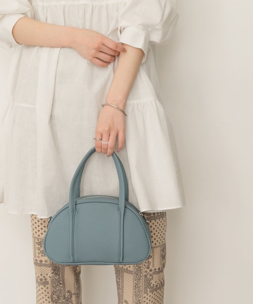 RODE SKO（ロデスコ）の「ラウンドミニバッグ（ショルダーバッグ・レディース・ブルー/ブラック/アイボリー・ONE）」の18枚目の写真