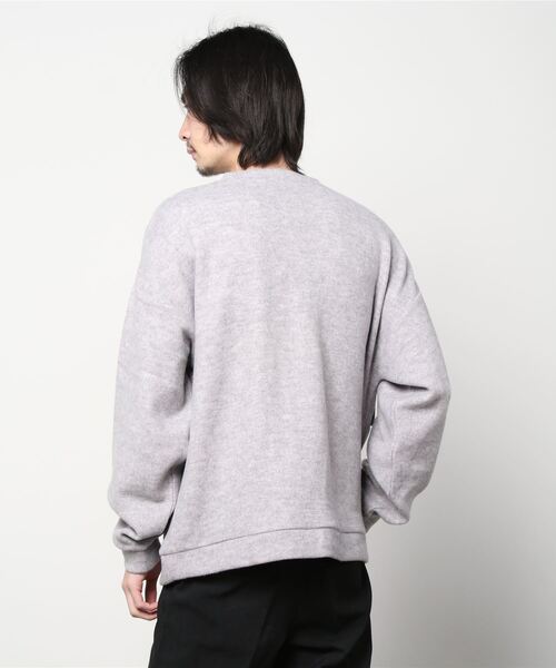 House of Blues（ハウスオブブルース）の「サカリバ起毛ポケット配色切替クルーネック（スウェット・メンズ・ベージュ/杢グレー・M/L）」の4枚目の写真