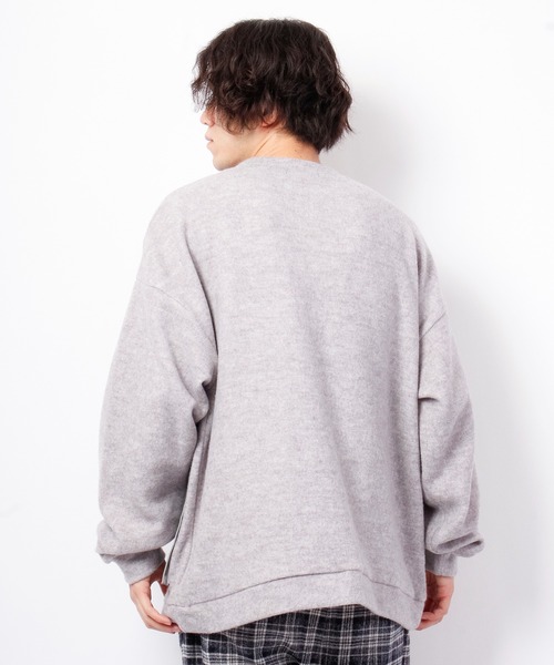 House of Blues（ハウスオブブルース）の「サカリバ起毛ポケット配色切替クルーネック（スウェット・メンズ・ベージュ/杢グレー・M/L）」の7枚目の写真