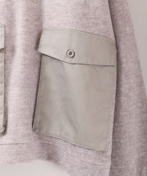 House of Blues（ハウスオブブルース）の「サカリバ起毛ポケット配色切替クルーネック（スウェット・メンズ・ベージュ/杢グレー・M/L）」の14枚目の写真