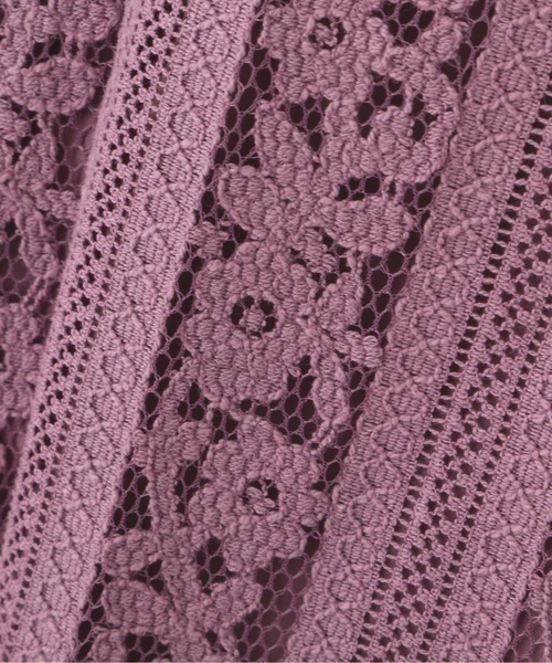 PROPORTION BODY DRESSING（プロポーションボディドレッシング）の「ストライプレースブラウス / 1212110207（シャツ/ブラウス・レディース・ダークグレー/パープル/オフホワイト・SMALL/MEDIUM）」の21枚目の写真