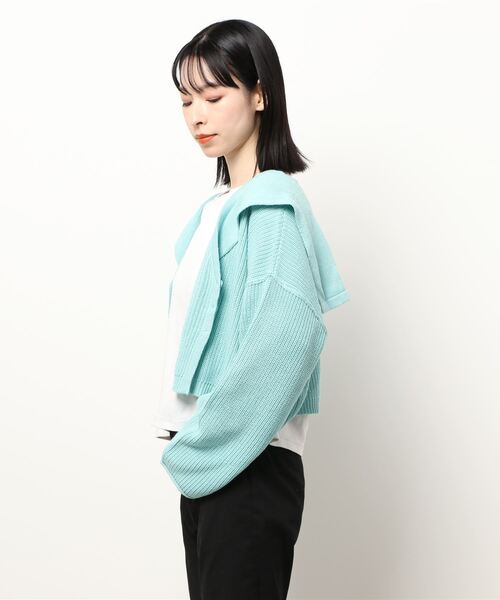 JUGLANS(ユグランス)の「☆ 衿付きカーディガン S5521(カーディガン/ボレロ・レディース・ピンク/ブルー/アイボリー・FREE)」の4枚目の写真